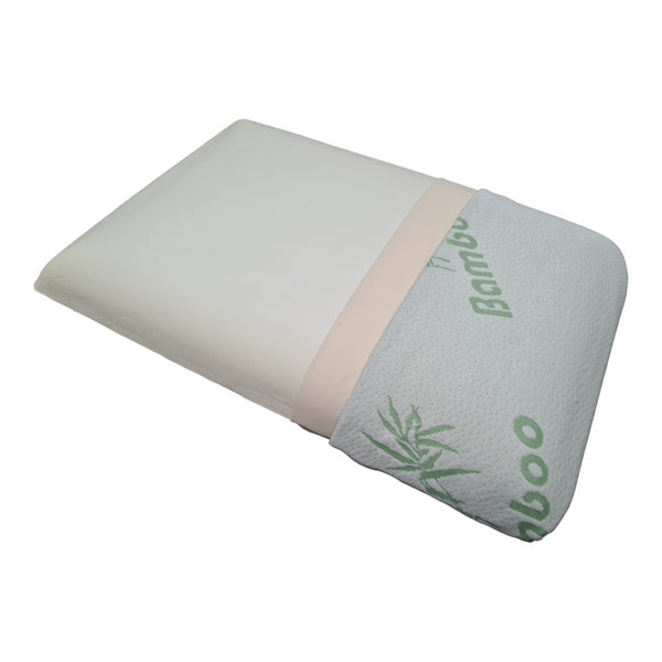 STAHL - Almohada de Memory Foam Muy Suave y Confortable con Funda de Bambú Hipoalergenica, Tamaño Standard 60X40cm